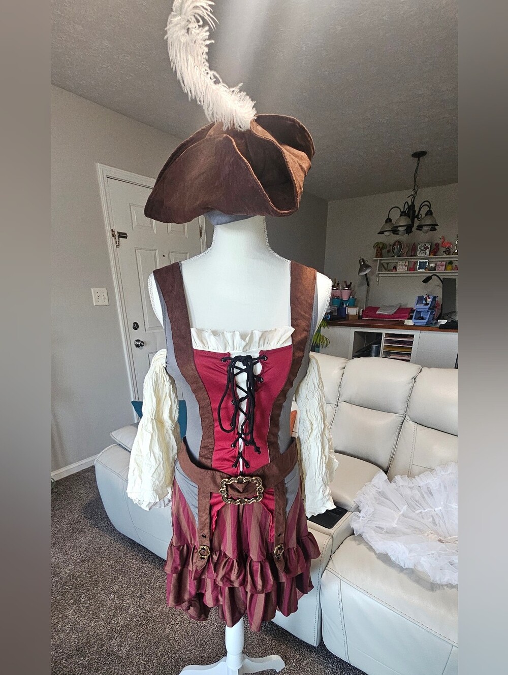 Castaway Pirate Halloween Costume Size Medium